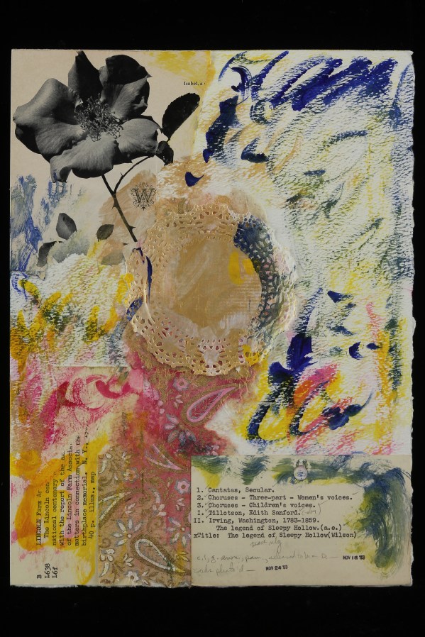 mixed media on paper, 9" x 12"